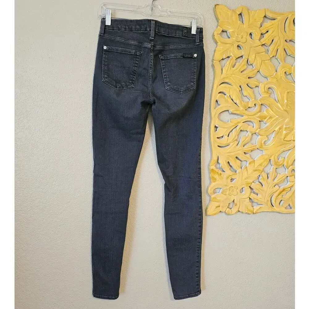 7 for all mankind, b(air) denim, The Skinny Black Jeans, Size 26